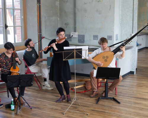 Ensemble Alçyone (avril 2025 à l'hôtel Pasteur de Rennes) ©Laurent Guizard Ensemble Alçyone (avril 2025 à l'hôtel Pasteur de Rennes) ©Laurent Guizard